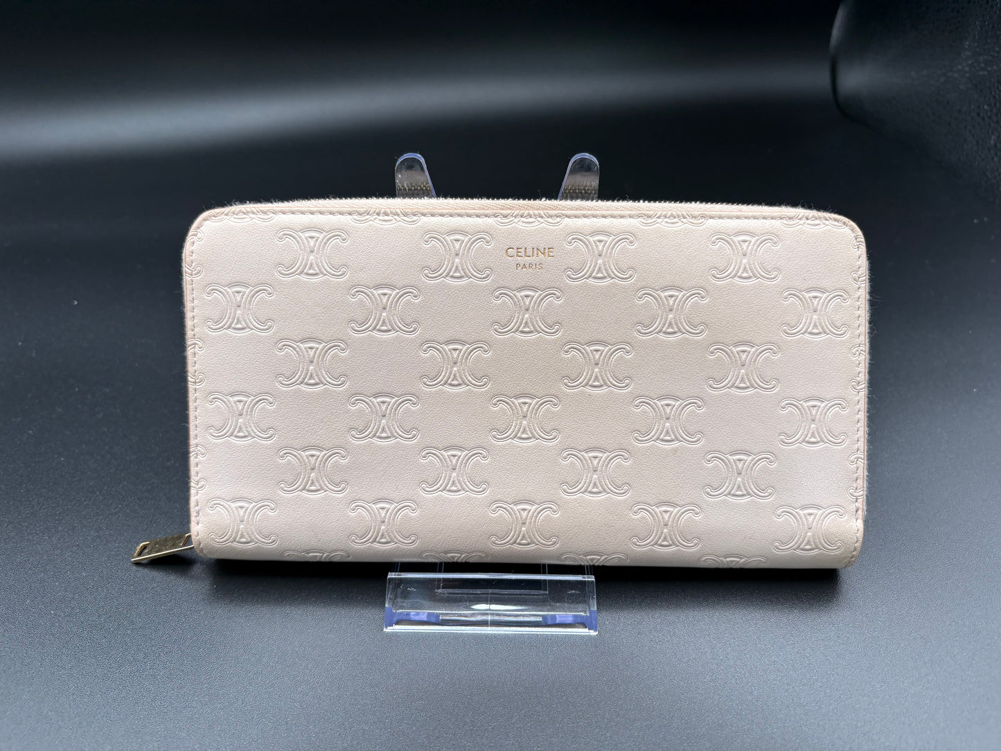 Celine Beige Zippy Wallet