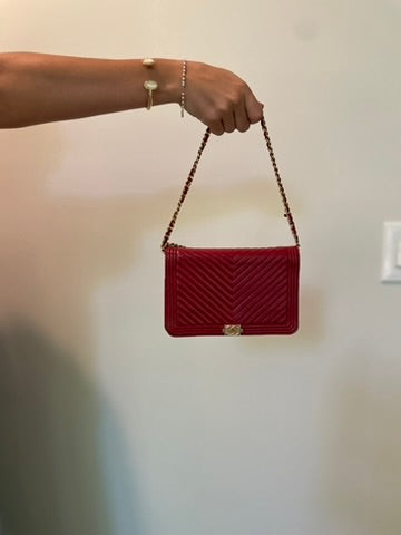 Lambskin Chevron WOC