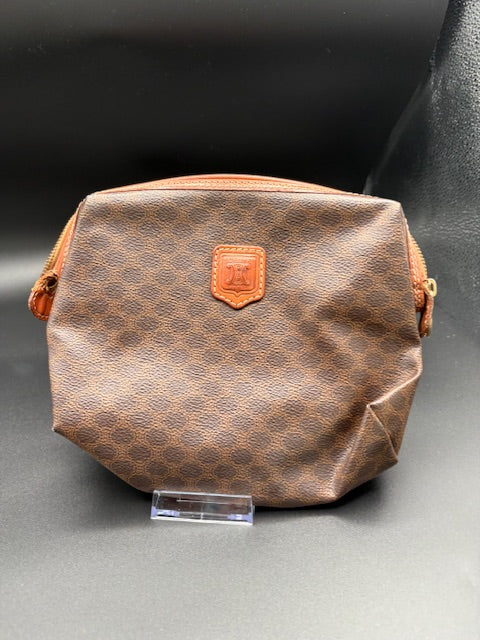 Celine Brown Macadam Toiletry Bag