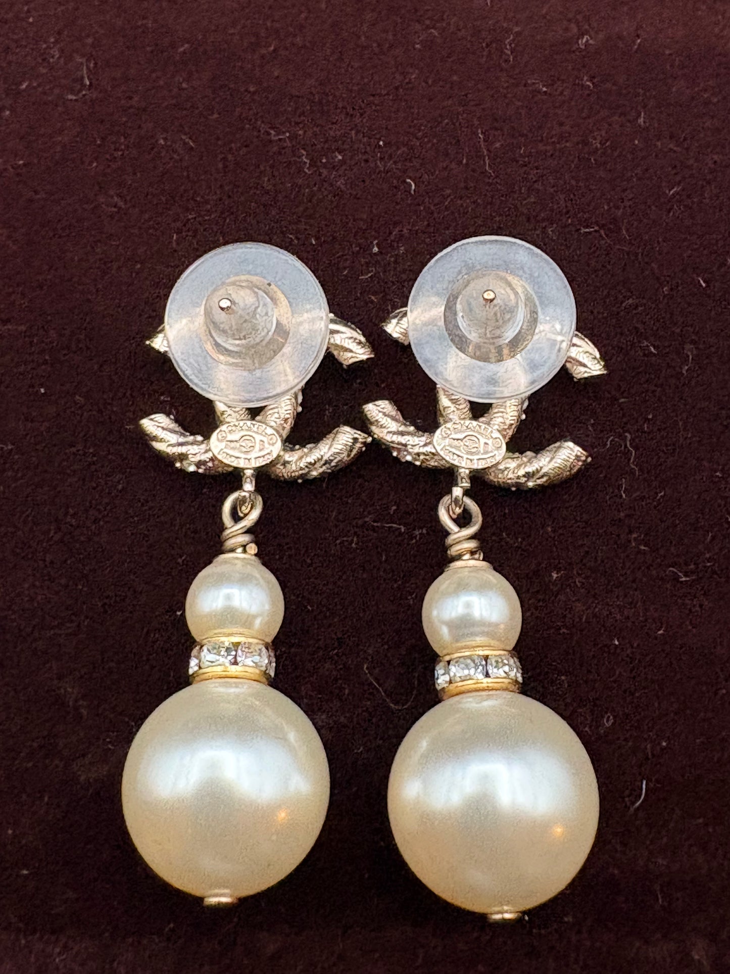 2018 CC Pearl Dangle Earrings