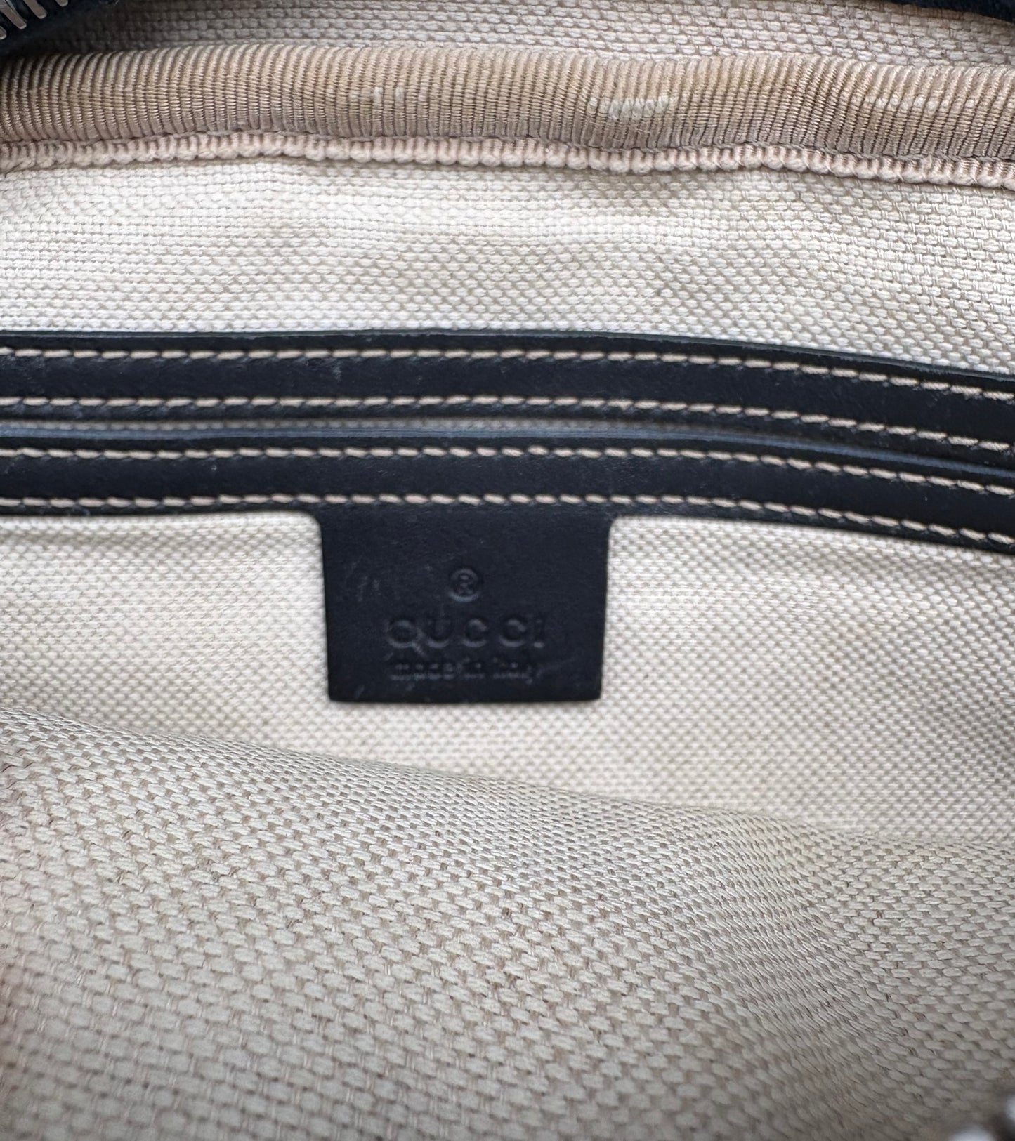 GG Blue Monogram Canvas Messenger Bag