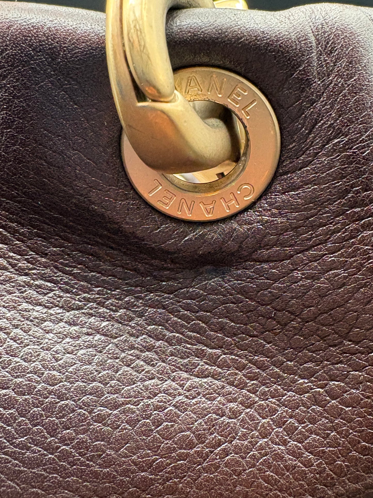 Timeless Tote – Brown Calfskin with Gold Hardware