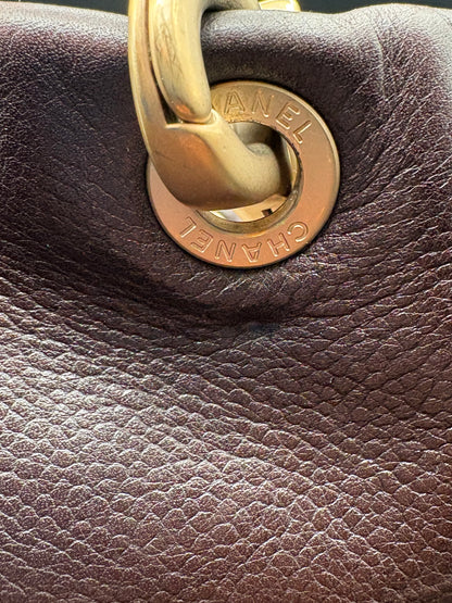Timeless Tote – Brown Calfskin with Gold Hardware
