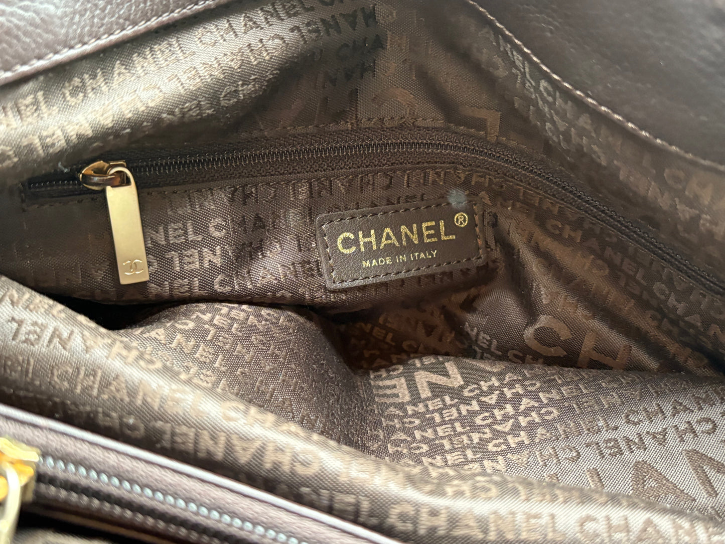 Timeless Tote – Brown Calfskin with Gold Hardware