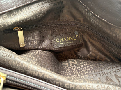 Timeless Tote – Brown Calfskin with Gold Hardware