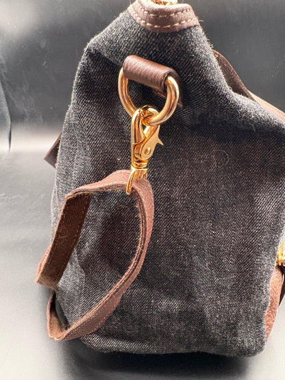 Burberry Black Denim Two way tote (Blue Label)