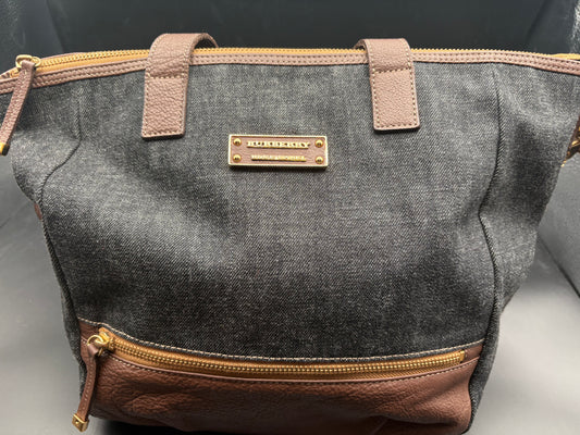 Burberry Black Denim Two way tote (Blue Label)