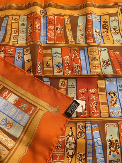 Hermès “Bibliothèque” Silk Scarf