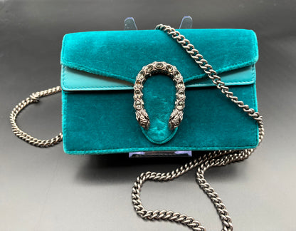 Gucci Velvet Super Mini Dionysus Shoulder Bag