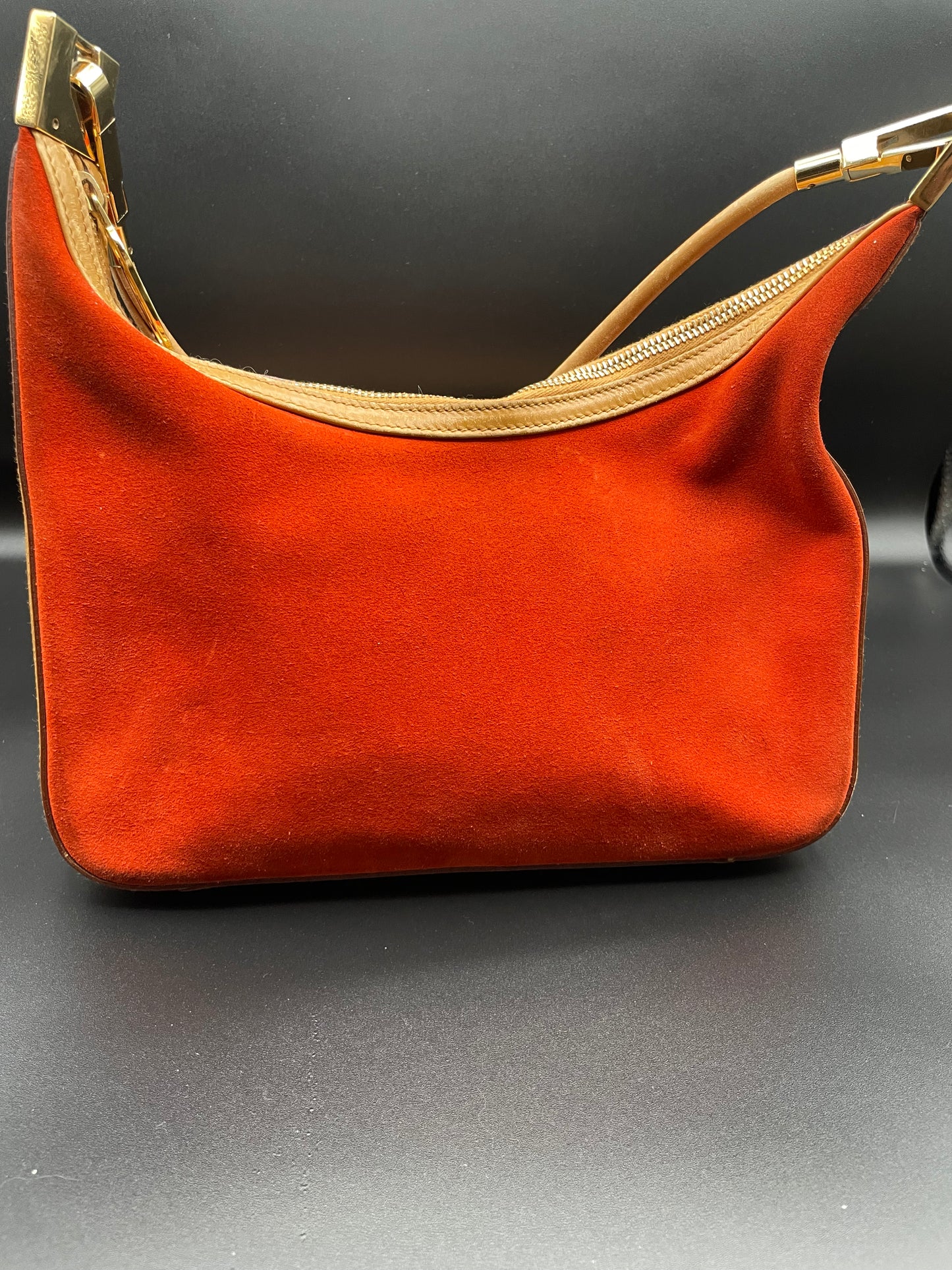 Leather Suede Shoulder Bag
