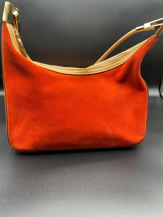 Leather Suede Shoulder Bag
