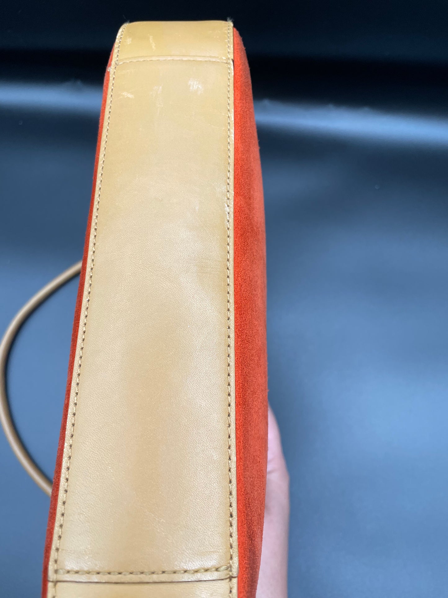 Leather Suede Shoulder Bag