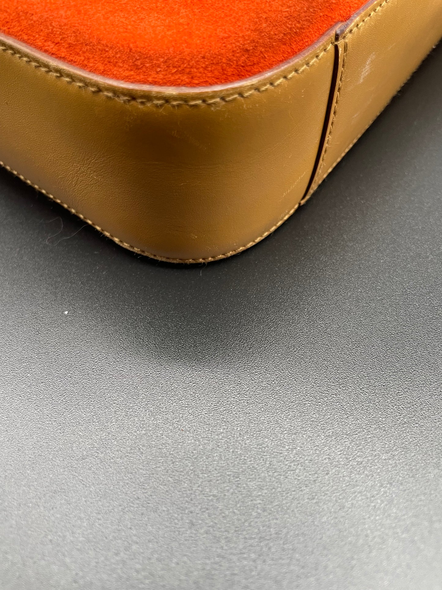 Leather Suede Shoulder Bag