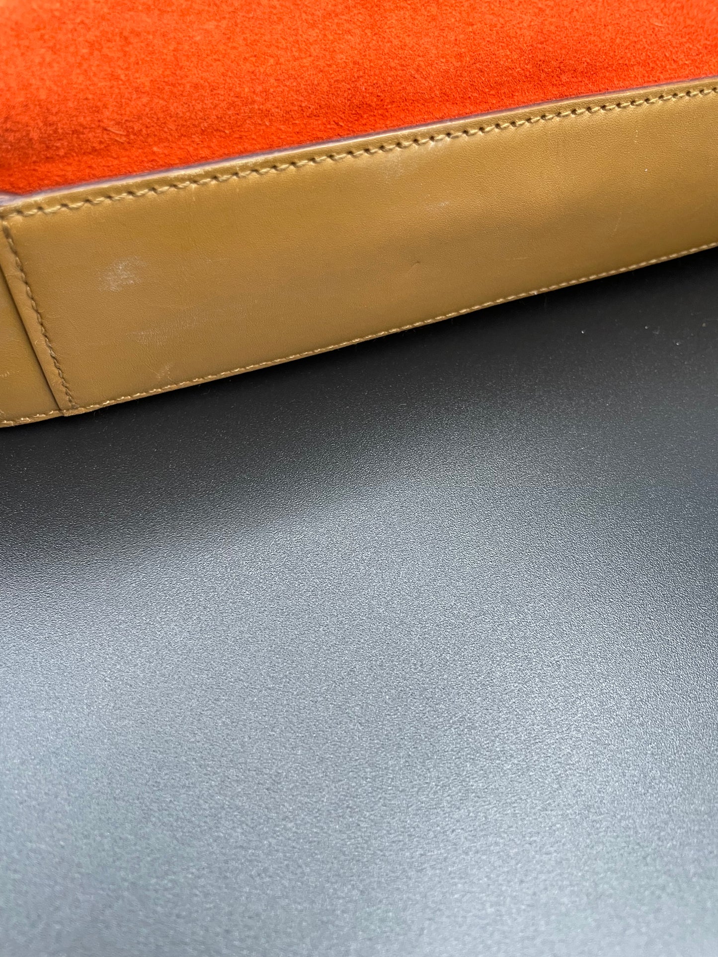 Leather Suede Shoulder Bag