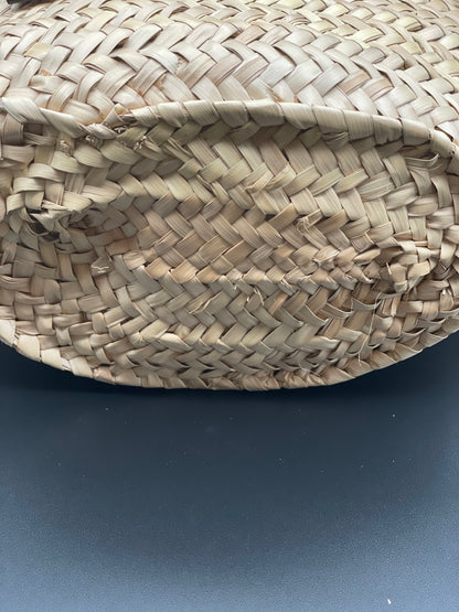 Loewe Raffia Small Basket Tote Natural Tan