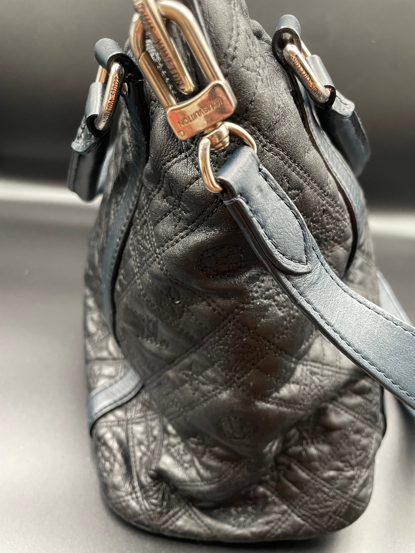 LV Monogram Lambskin Antheia Hobo MM