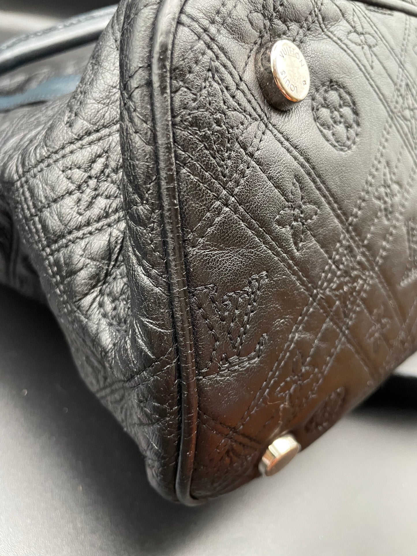 LV Monogram Lambskin Antheia Hobo MM