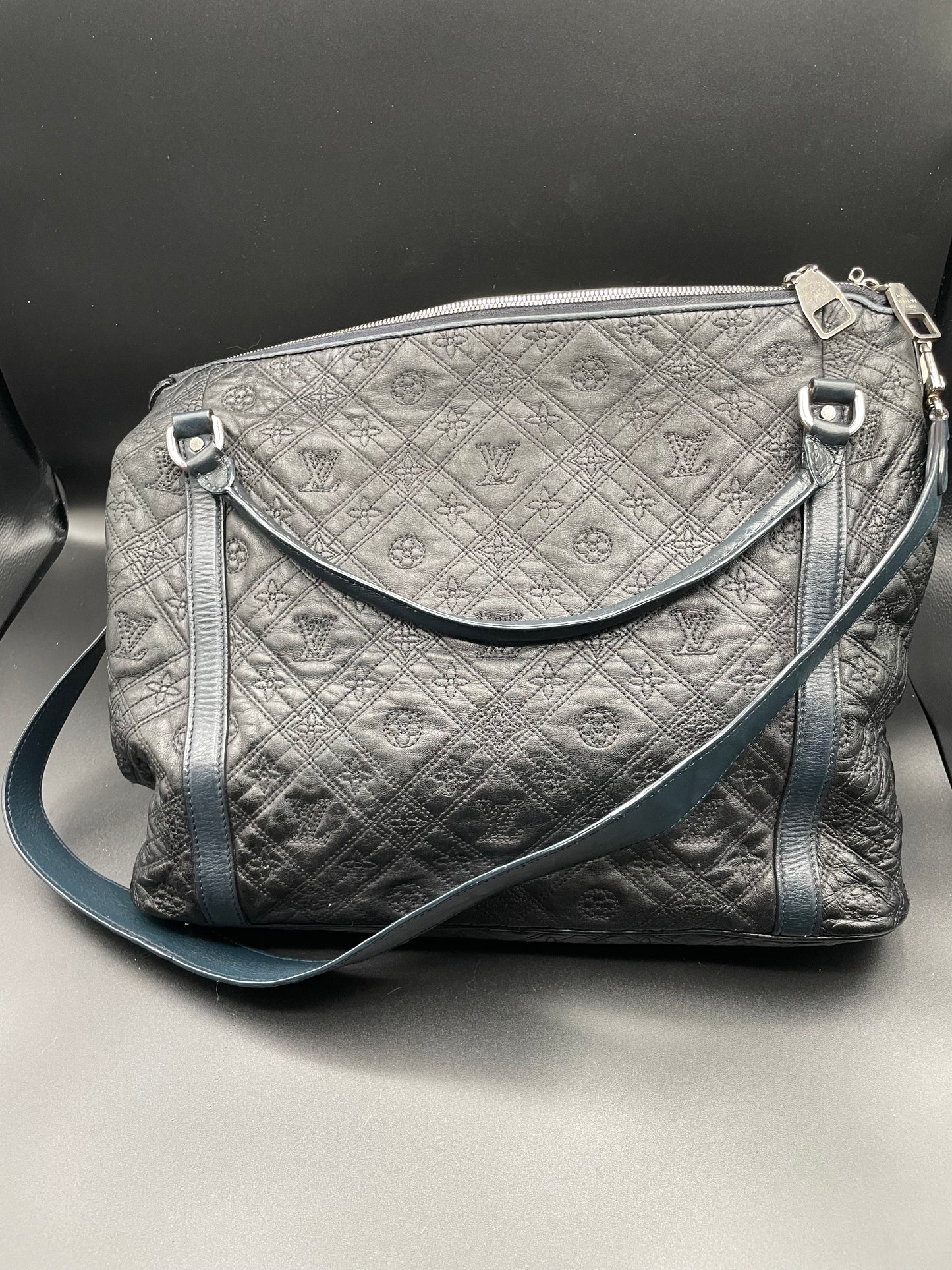 LV Monogram Lambskin Antheia Hobo MM