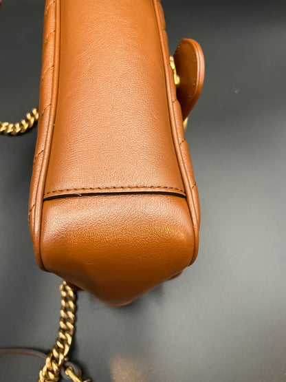 Gucci GG Marmont Flap Leather Handbag