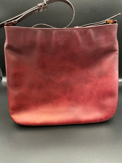 Prada Vintage Maroon Shoulder Bag