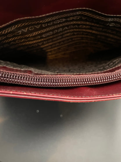 Prada Vintage Maroon Shoulder Bag