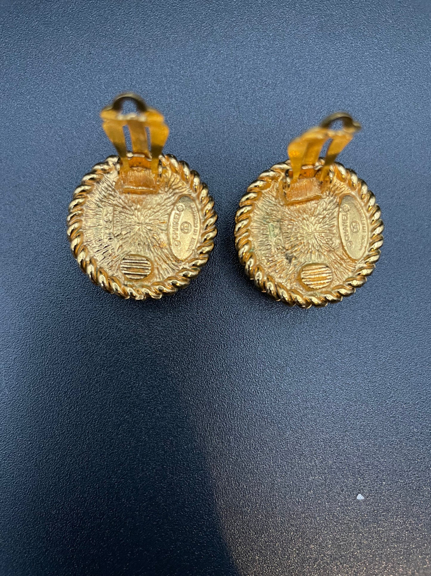 Chanel Faux Pearl Earrings