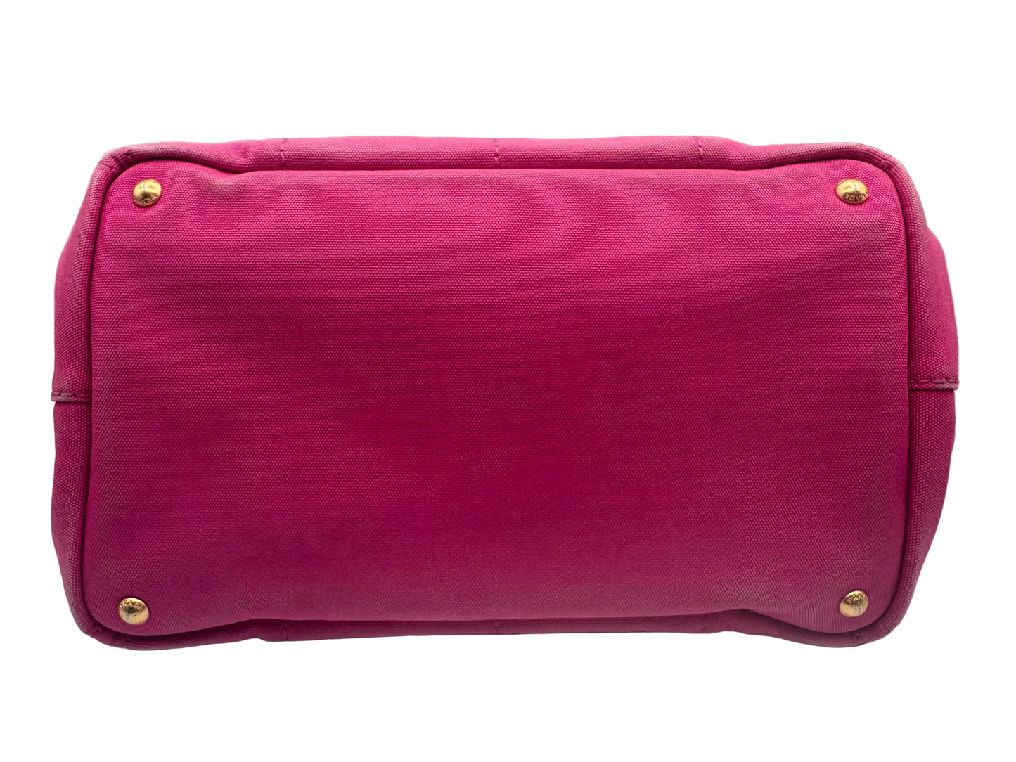 Prada Pink Canvas Canape Tote
