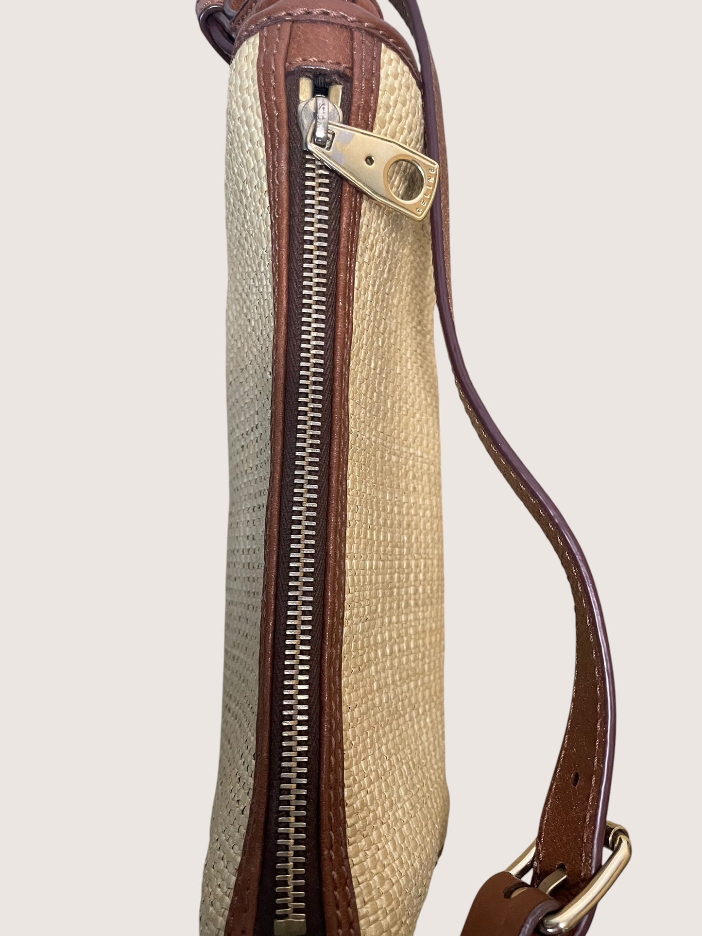 Celine Straw Shoulder Bag