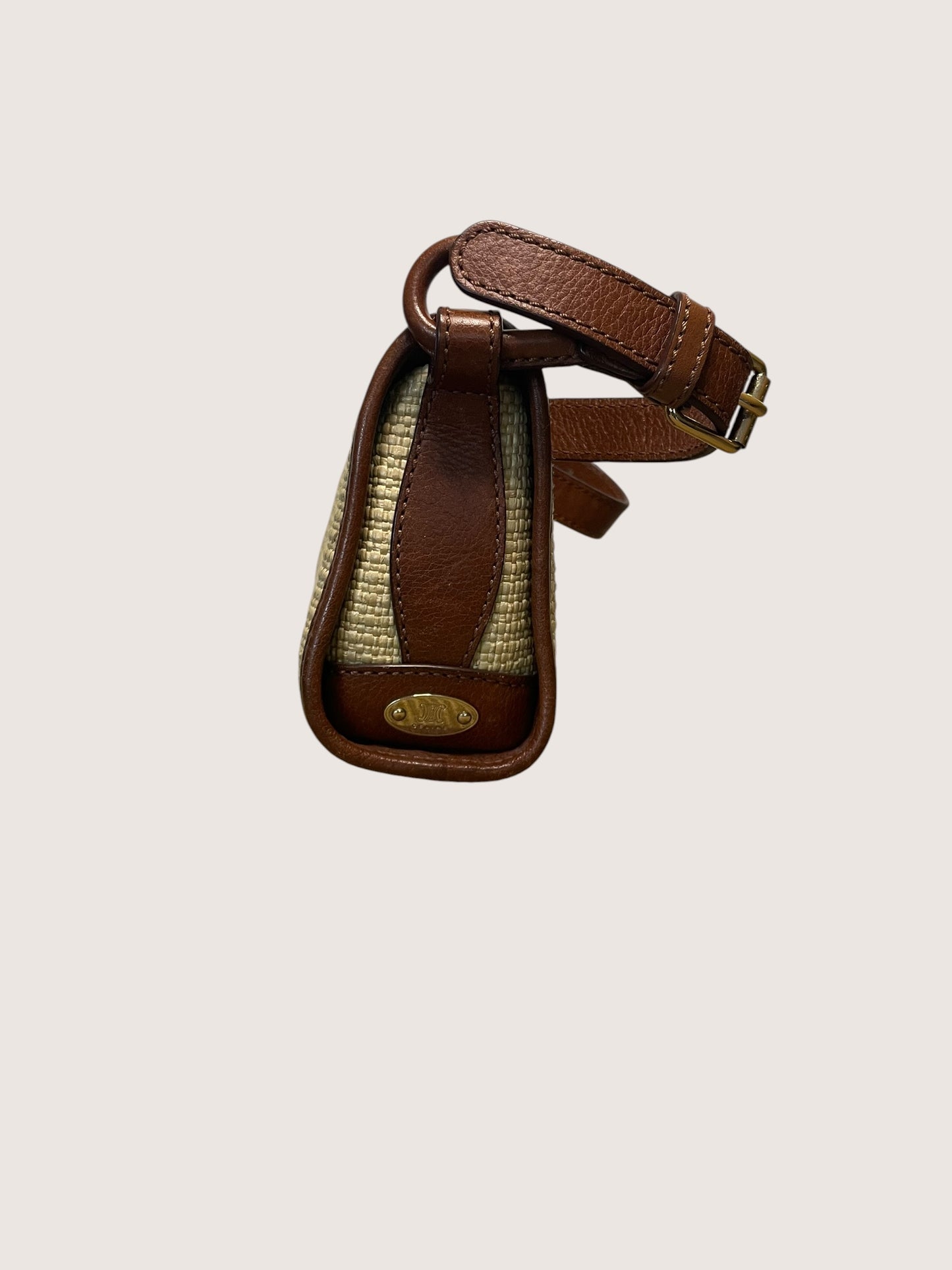 Celine Straw Shoulder Bag
