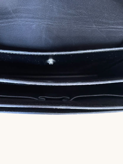 Hermes Vintage Handbag in Black Box Calf Leather