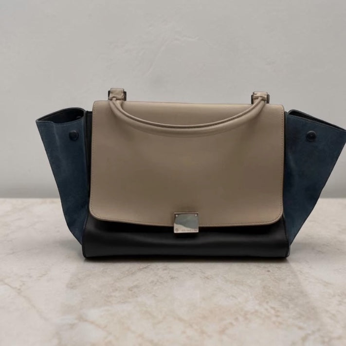Celine Trapeze Leather/Suede Bag