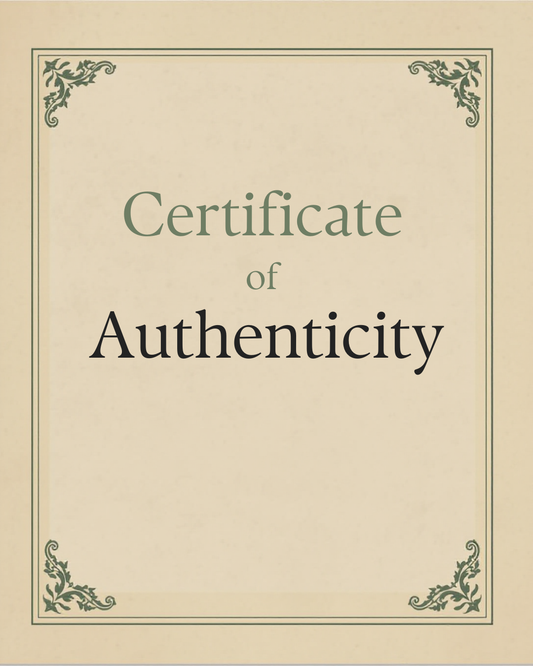 Certificate of Authenticity